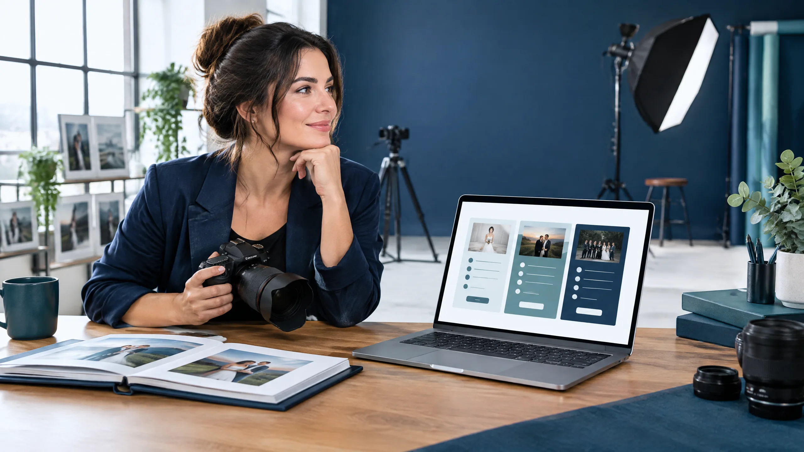 Photographer reviewing package pricing and delivery scope