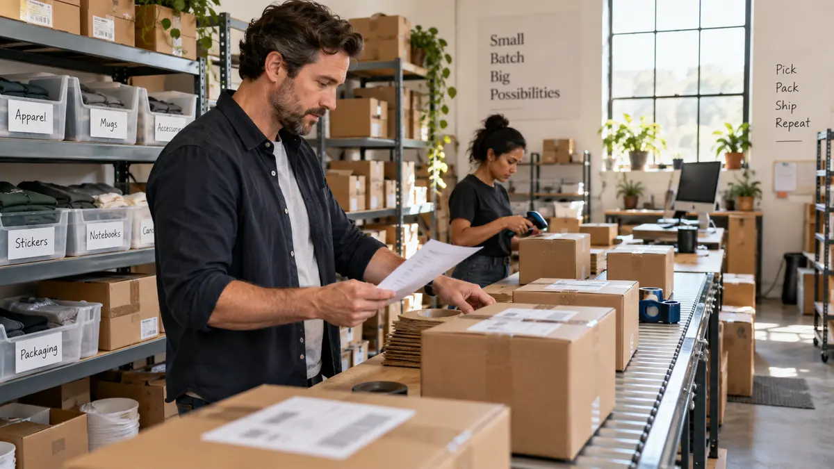 E-commerce founder reviewing order profitability, fulfillment costs and sales performance for a break-even calculation